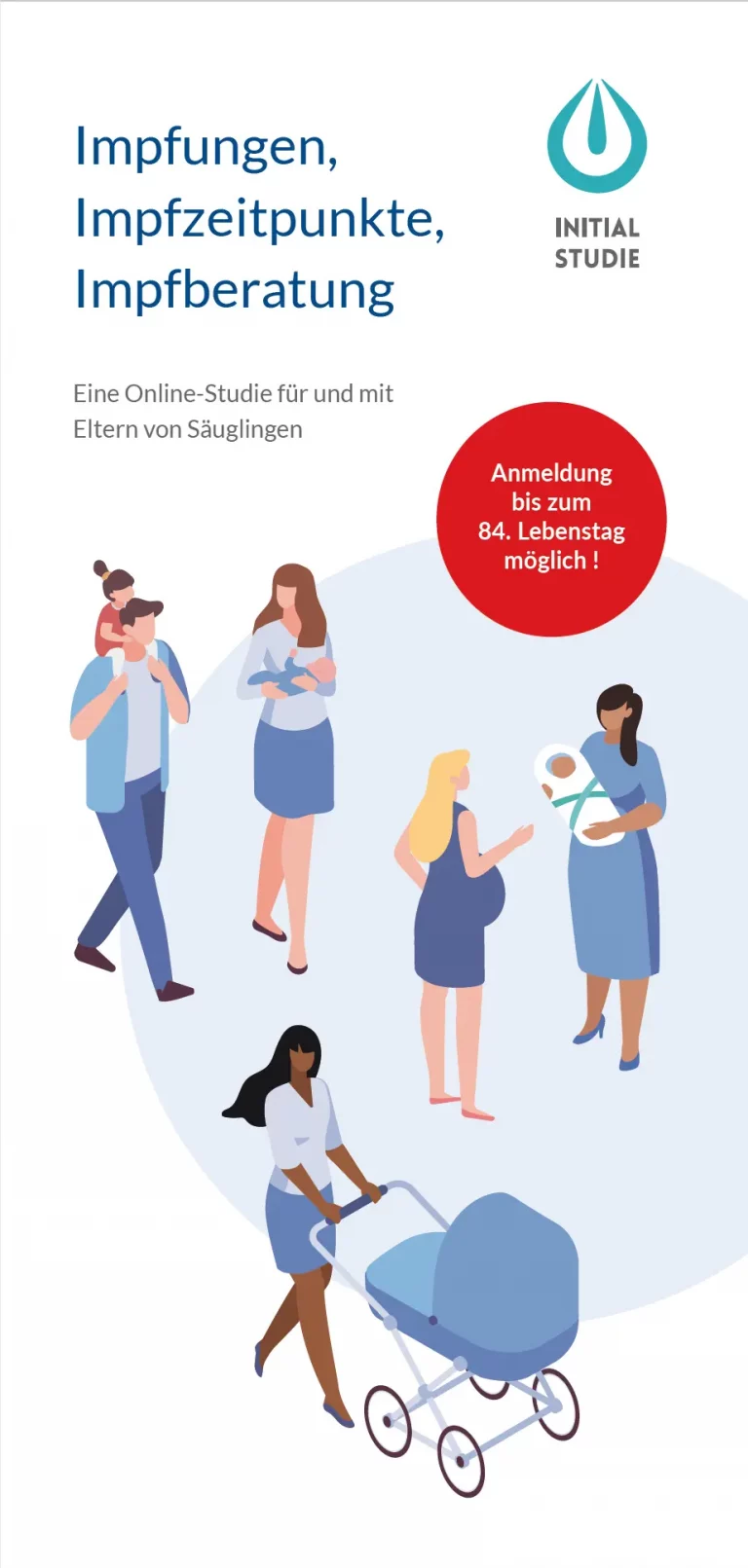 Anmeldung zur Online-Studie für und mit Eltern von Säuglingen. Eine Initialstudie gefördert von der Rolle Stiftung München.